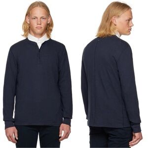 rag & bone Navy Classic Flame Henley